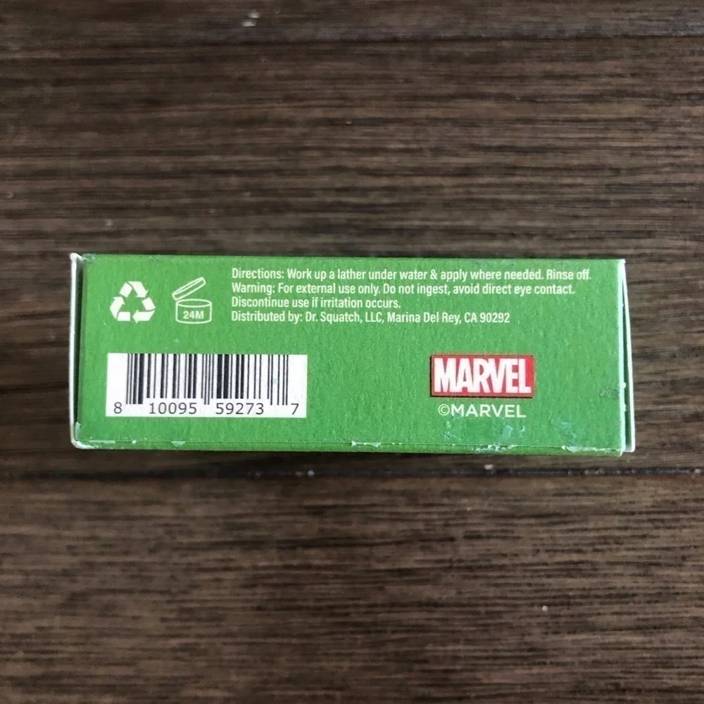 Dr. Squatch Marvel Limited edition Scrub Smash Men’s Natural soap heavy grit